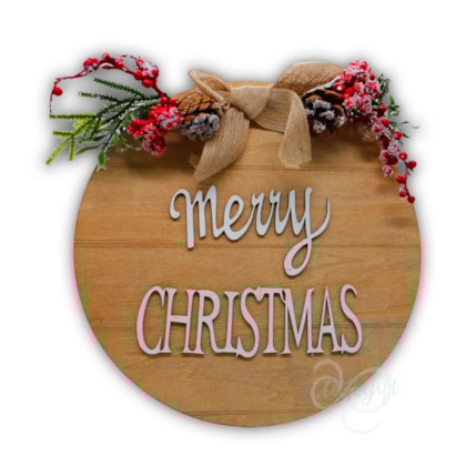 Natal - Guirlanda Rústica 30cm