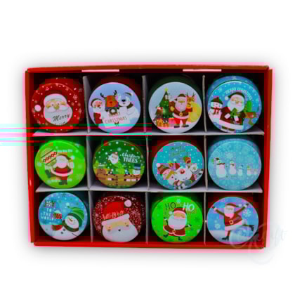 Natal - Lata Candle Mix - 24 unidades