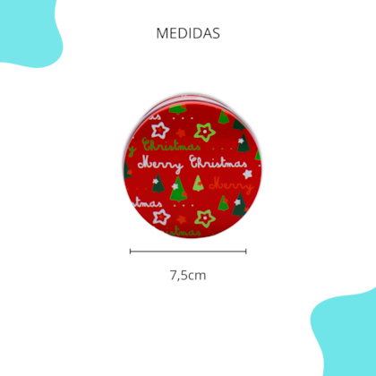 Natal - Lata Redonda Mix - 12 unidades