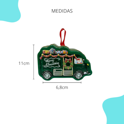 Natal - Pingente Mini Bus Verde