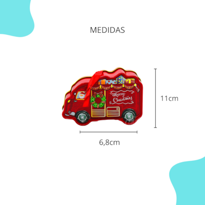 Natal - Pingente Mini Bus Vermelho