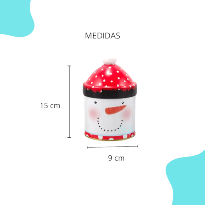 Natal - Potiche Snow Man - Unidade