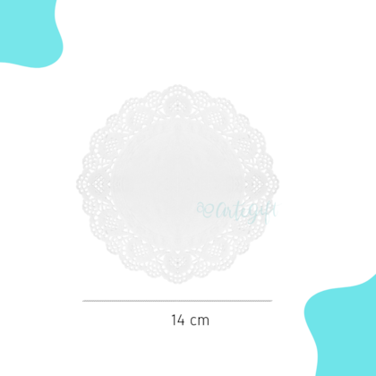 Papel Rendado Redondo M 14CM