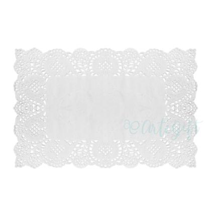 Papel Rendado Retangular 16X23CM