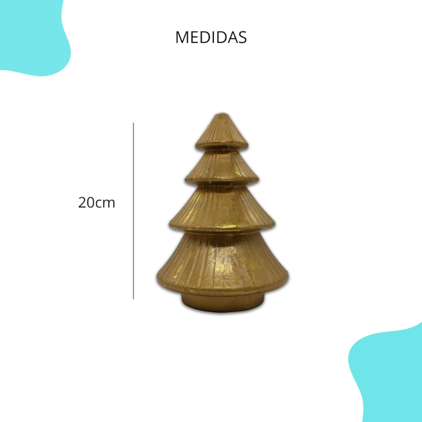 Pinheiro Natal Dourado 20CM