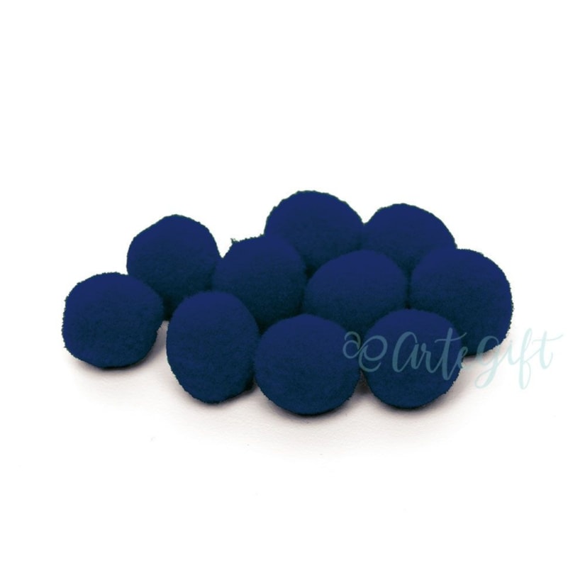 Pompom Azul Marinho N. 1 Pacote 100 Unidades