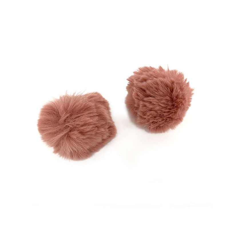 Pompom Pêlo Rosa Antigo N. 7 Pacote 2 Unidades