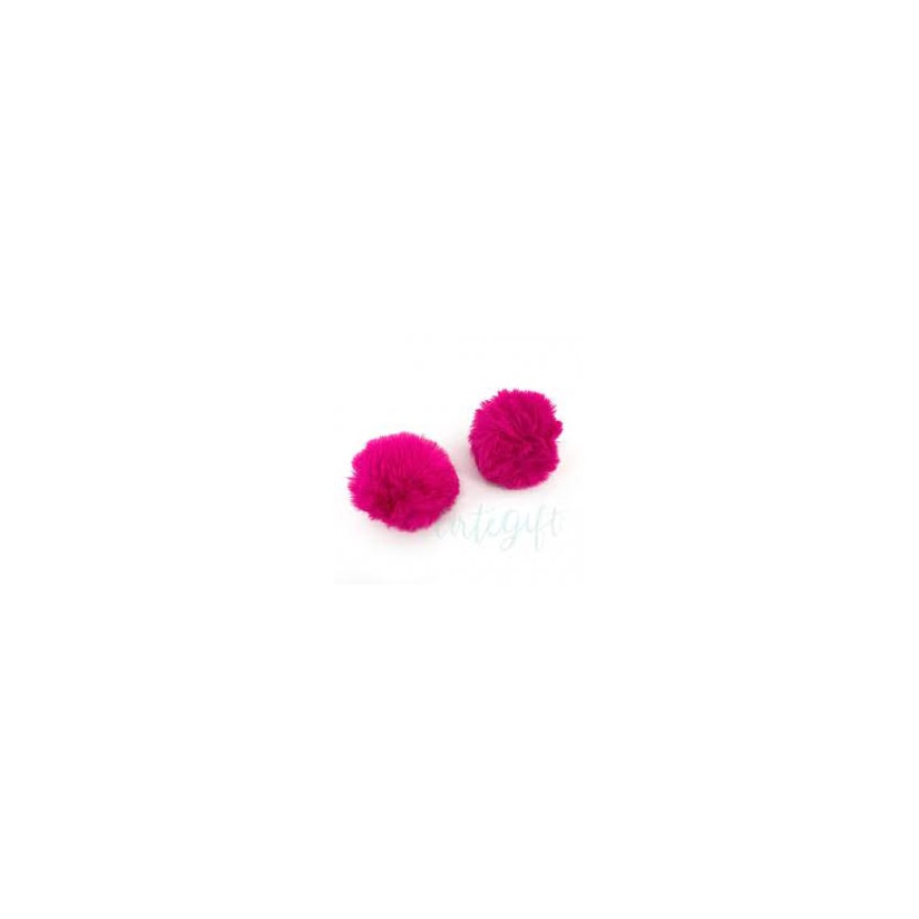 Pompom Pêlo Rosa N. 7 Pacote 2 Unidades