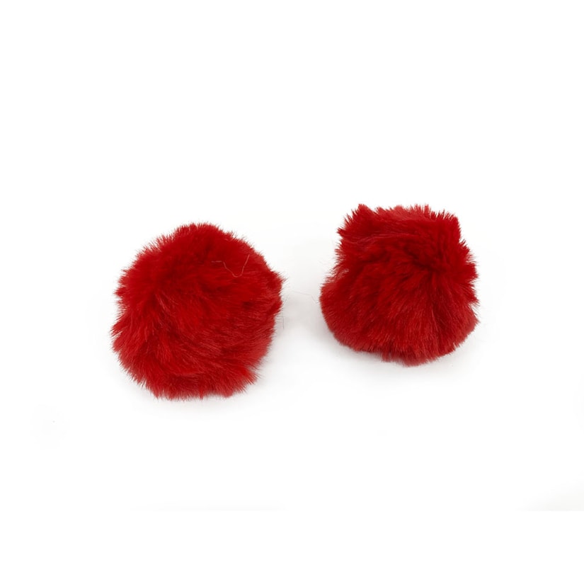 Pompom Pêlo Vermelho N. 7 Pacote 2 Unidades