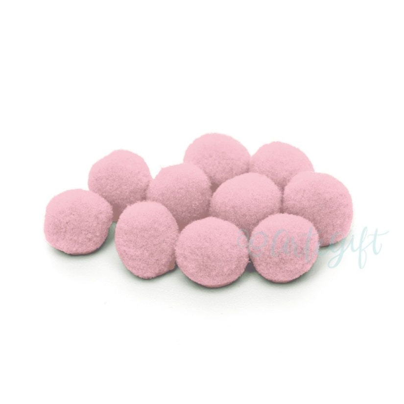 Pompom Rosa N. 1 Pacote 100 Unidades