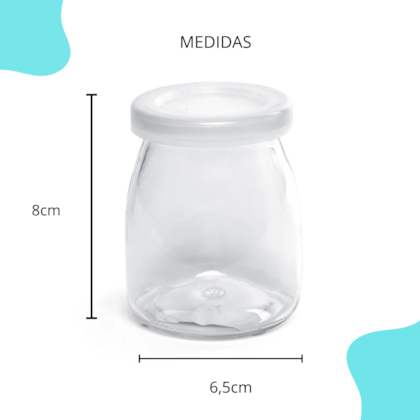 Pote De Vidro 150ML Tampa Plástica