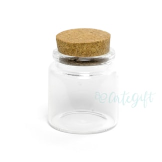 Pote De Vidro 50ML Com Rolha