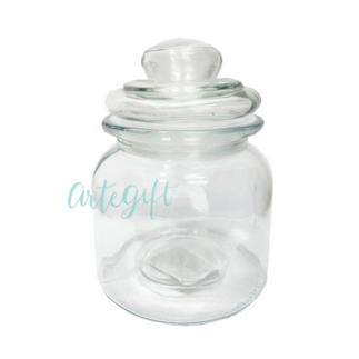 Pote De Vidro Clear 600Ml. Tampa Hermética
