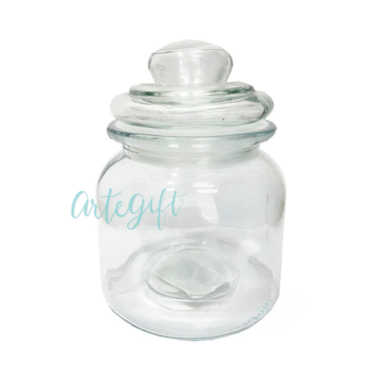 Pote De Vidro Clear 600Ml. Tampa Hermética