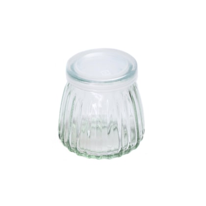 Pote de Vidro Listrinha Tampa Plástica 100ML