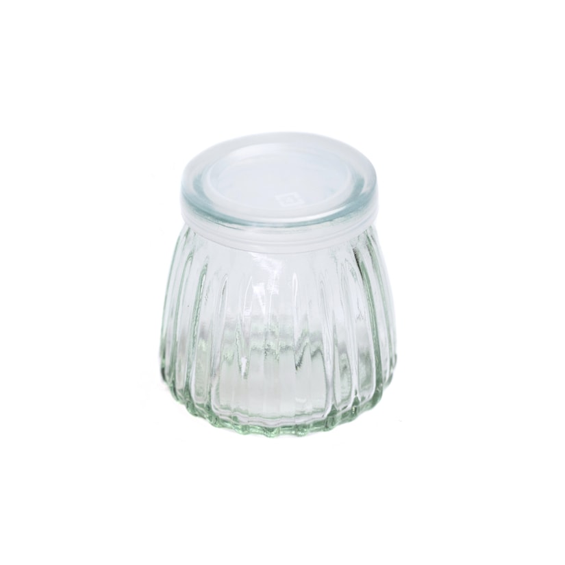 Pote de Vidro Listrinha Tampa Plástica 100ML