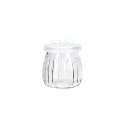 Pote de Vidro Listrinha Tampa Plástica 200ML