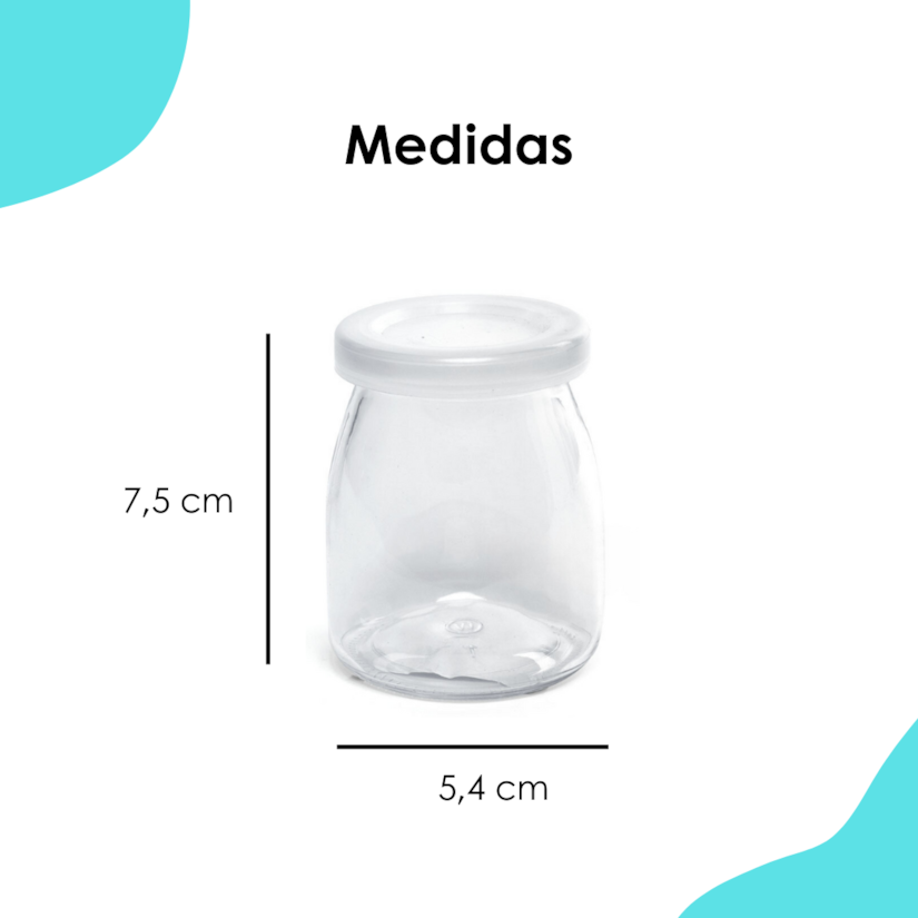 Pote de Vidro Tampa Plástica 100 ML