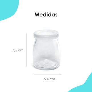 Pote de Vidro Tampa Plástica 100 ML