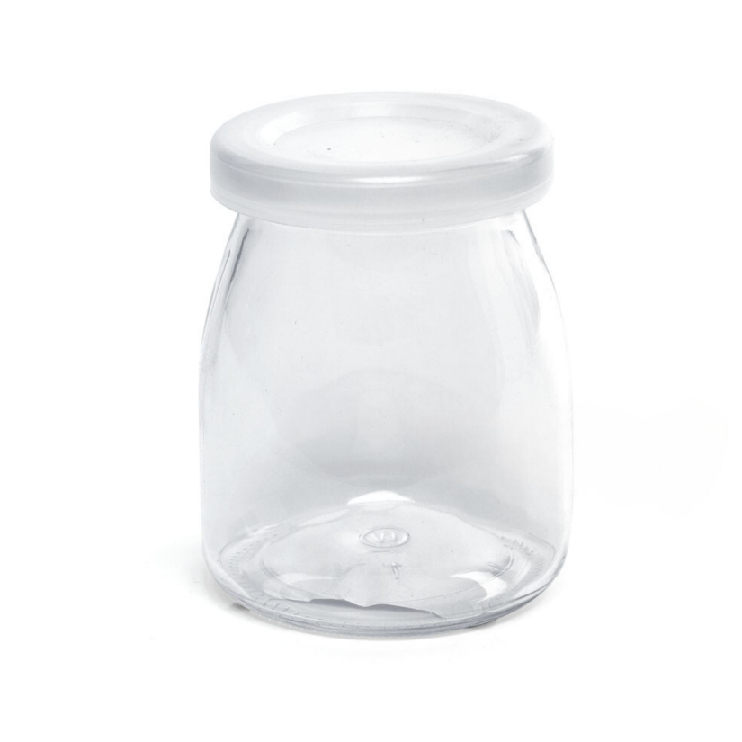 Pote de Vidro Tampa Plástica 100 ML