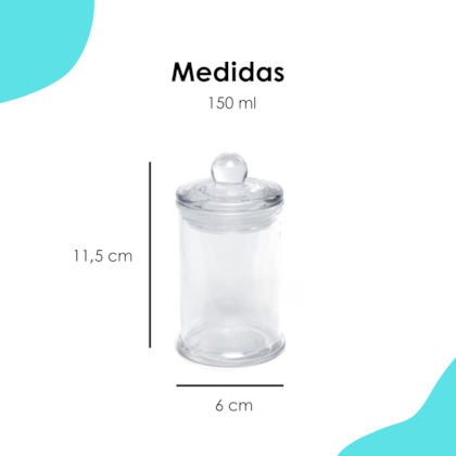 Pote Hermético 150ML Tampa Bolinha