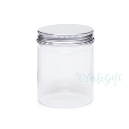 Pote PET 150ML Tampa Prata