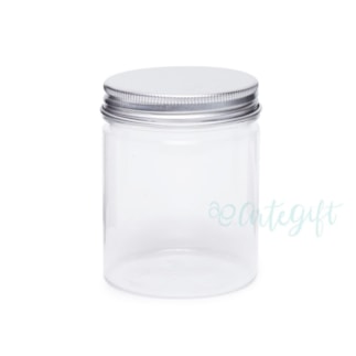 Pote Pet 150ML Tampa Prata