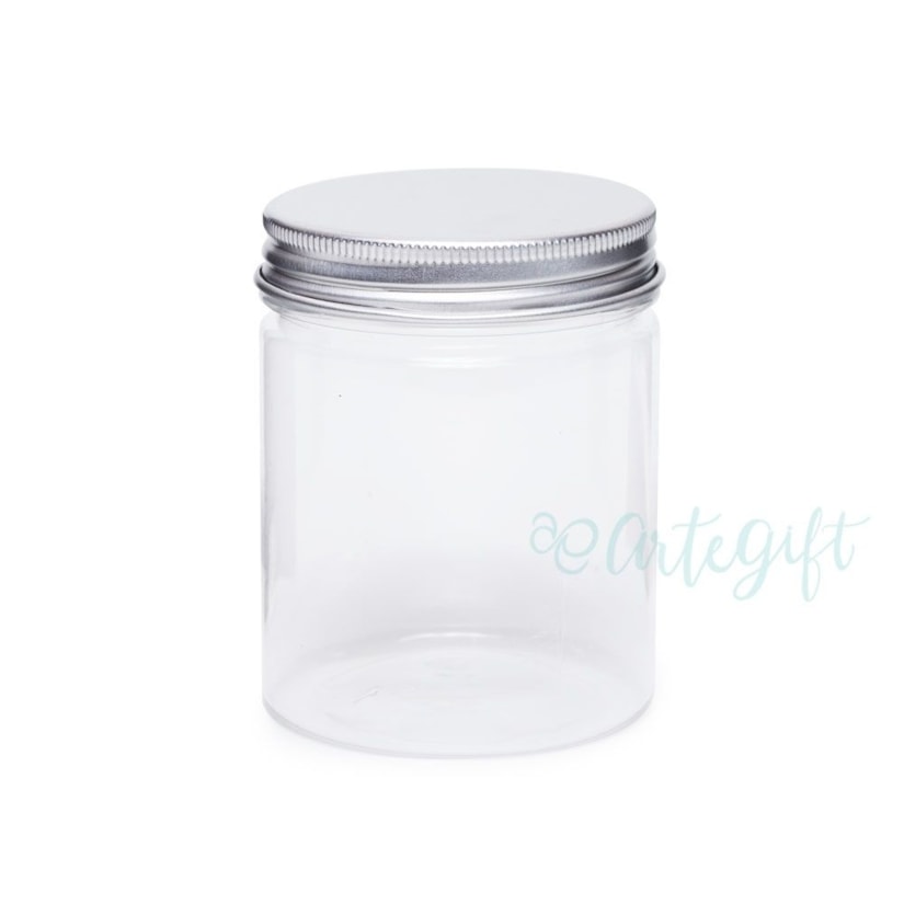 Pote PET 150ML Tampa Prata