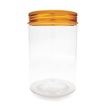 Pote PET 250ML Tampa Dourada