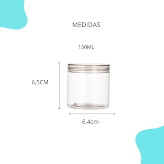 Pote PET Cristal 150ML