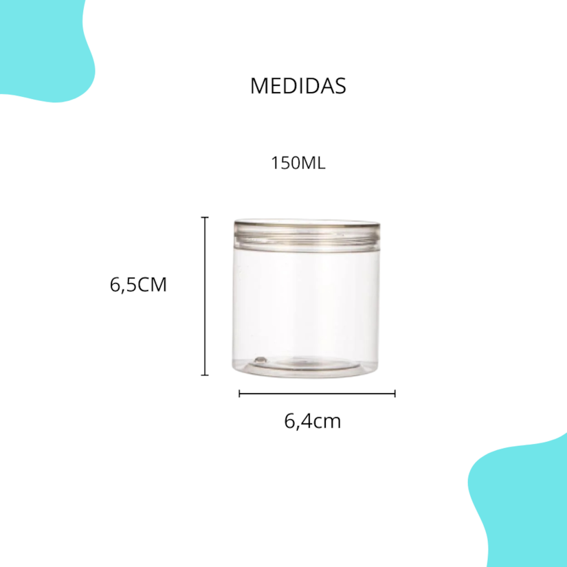 Pote PET Cristal 150ML