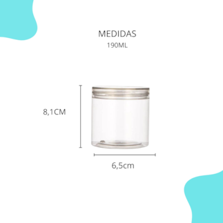 Pote PET Cristal 190ML