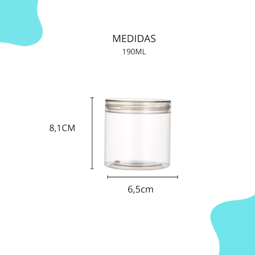 Pote PET Cristal 190ML