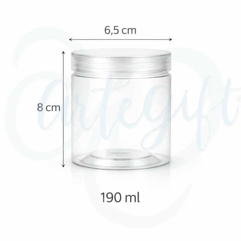 Pote PET Cristal 190ML