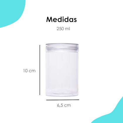 Pote PET Cristal 250ML