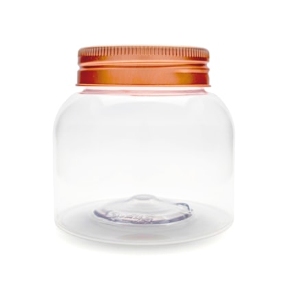 Pote PET Round 350ML Tampa Rose Gold