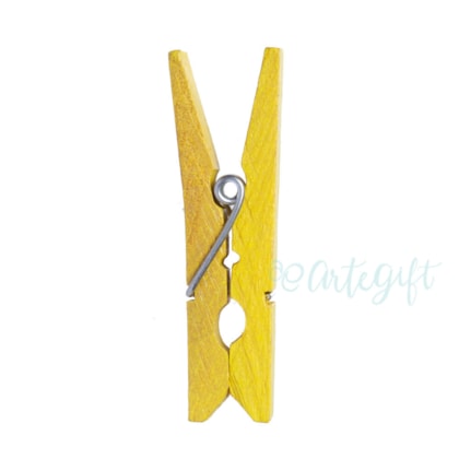 Pregador 4,5CM Amarelo