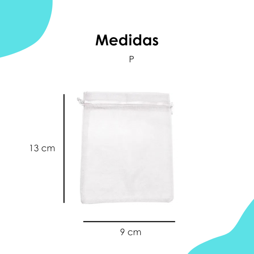 Saco Organza P 9x13CM