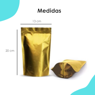 Saco Pouch Dourado c/ Visor 13x20CM