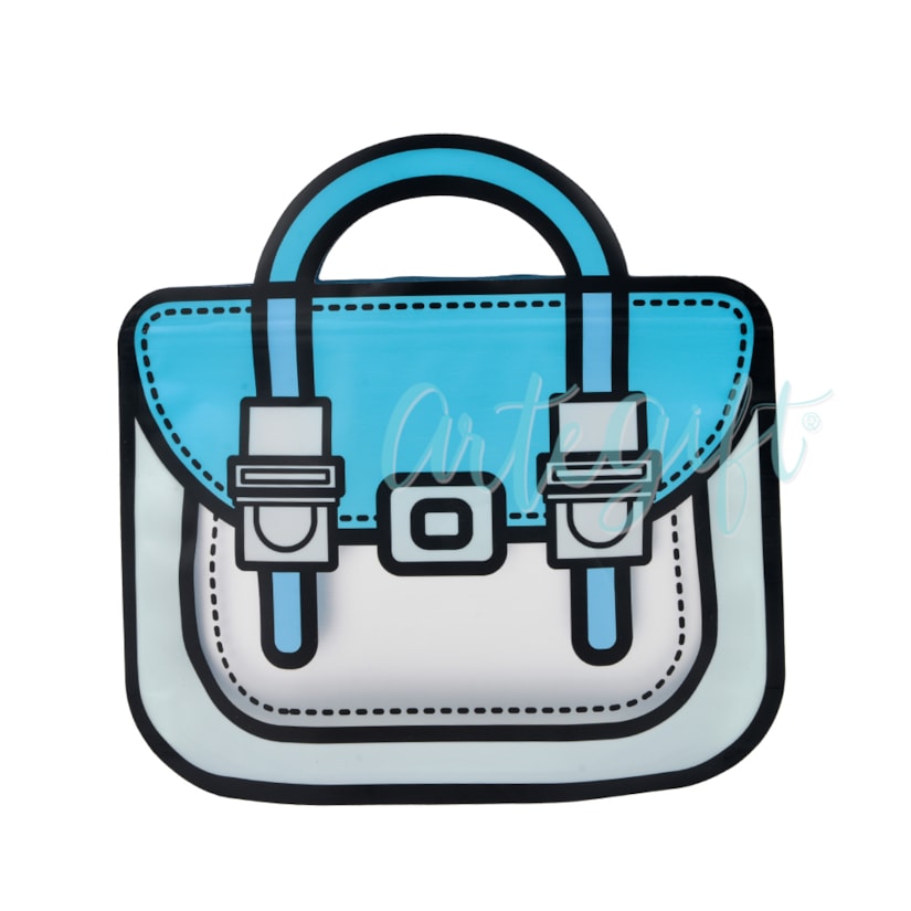 Saco Pouch Mala Azul