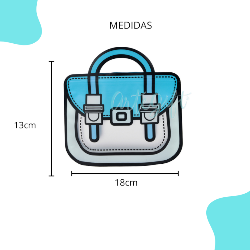 Saco Pouch Mala Azul