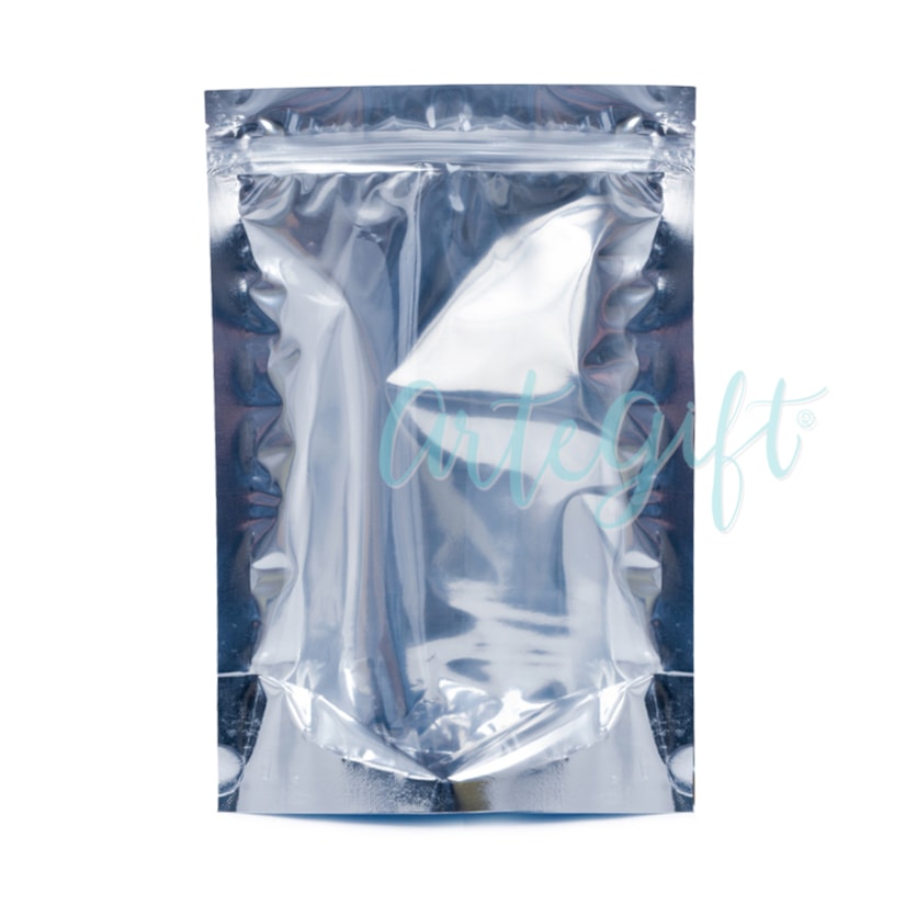 Saco Pouch Prata c/ Visor 18x26CM