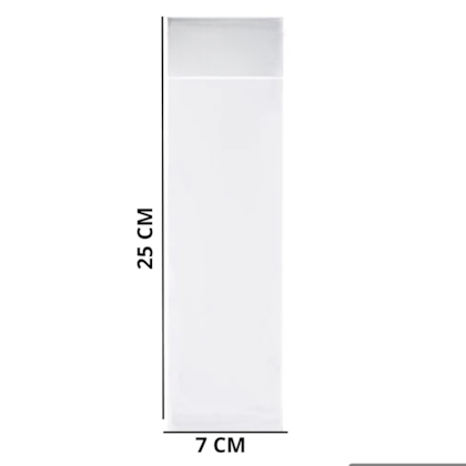 Saco Transparente 7X25CM