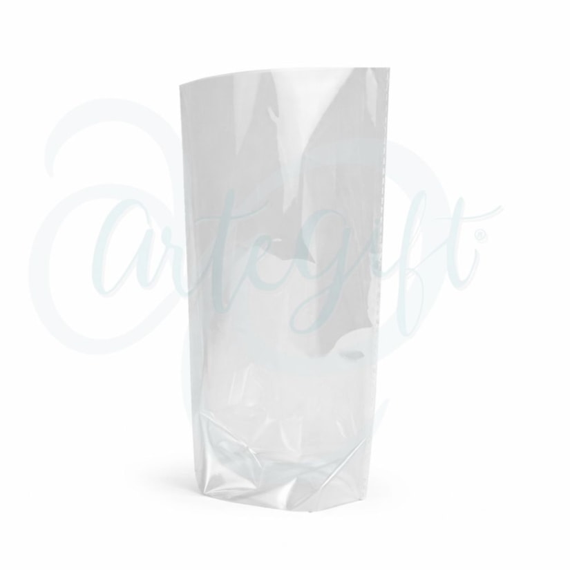 Saco Transparente Com Base 20Cm X 30Cm - 50 Unidades