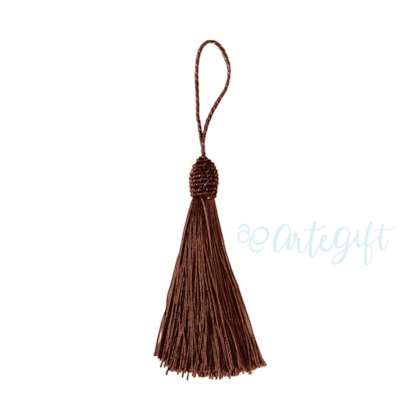 Tassel Marrom 9CM