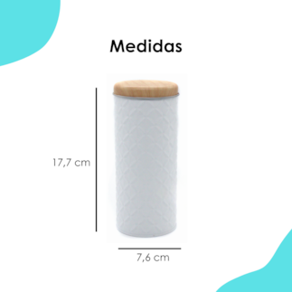 Tubo Lata Slim Texturizada Branca