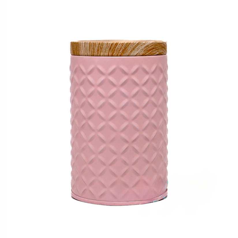 Tubo Lata Texturizado Rosa