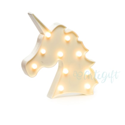 Unicórnio Head Shine Branco