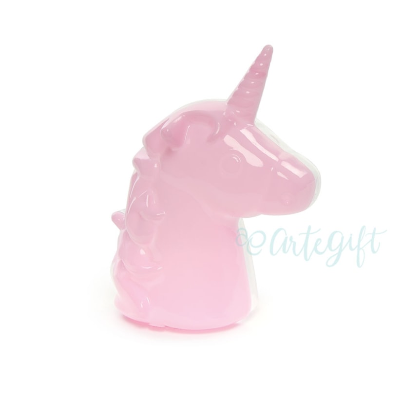 Unicórnio Rosa Caixa Acrílica