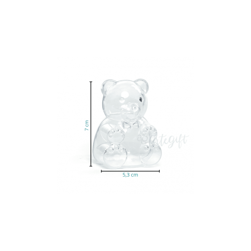 Urso Cristal Caixa Acrílica